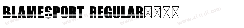 BlameSport Regular字体转换